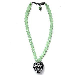 GREEN HEART OF THE SEA Pendant Necklace